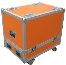 China Estuches de plástico anaranjados del hardware del caso del vuelo 12U para la caja del mezclador de DJ proveedor