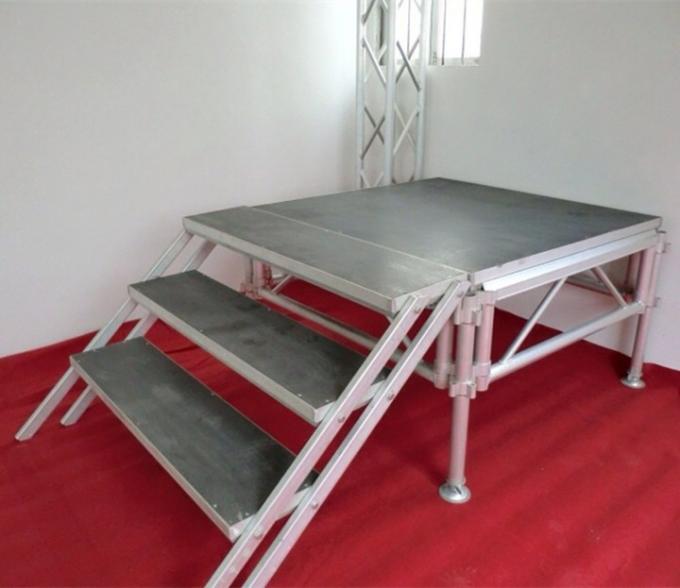 plataformas portátiles de acrílico de aluminio de la etapa de 18m m Thinckess con el sistema y la tienda del braguero