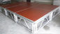 Rojo 3 - Plataforma de aluminio de la etapa de la madera contrachapada llana con el tablero antirresbaladizo proveedor