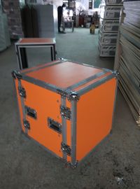 China Cajas de herramienta de aluminio del Presidente anaranjado de la madera contrachapada 2 en una con 4&quot; ruedas fuertes del PVC fábrica