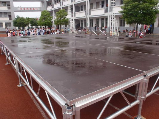 Plataforma móvil portátil de la etapa en este al aire libre de aluminio de la etapa de la exhibición usado para el concierto con las piernas ajustables de la altura